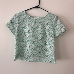 BP crop top with scallop back detail